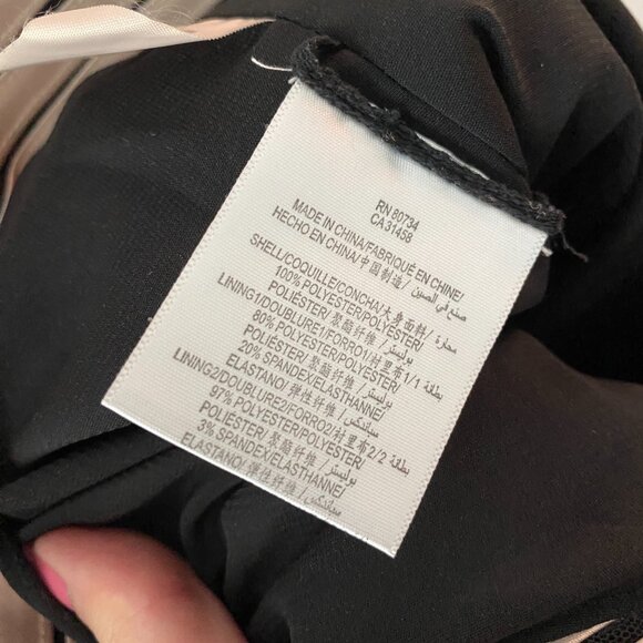 BCBGMAXAZRIA Champagne Satin Beverly Strapless Dress Size 2 - Picture 9 of 10